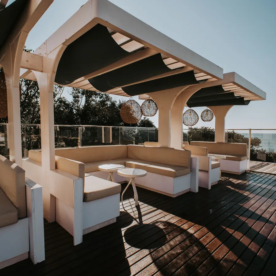 A pérgola do deck.